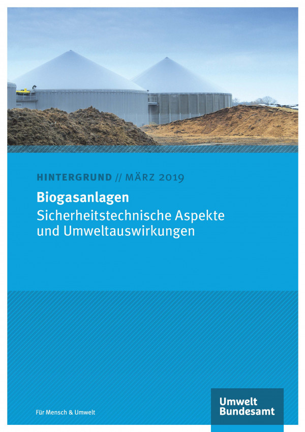 Cover des Hintergrundpapiers Biogasanlagen