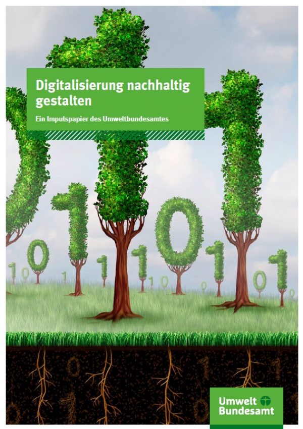 Titelseite des Impulspapiers "Digitalisierung nachhaltig gestalten" des Umweltbundesamtes
