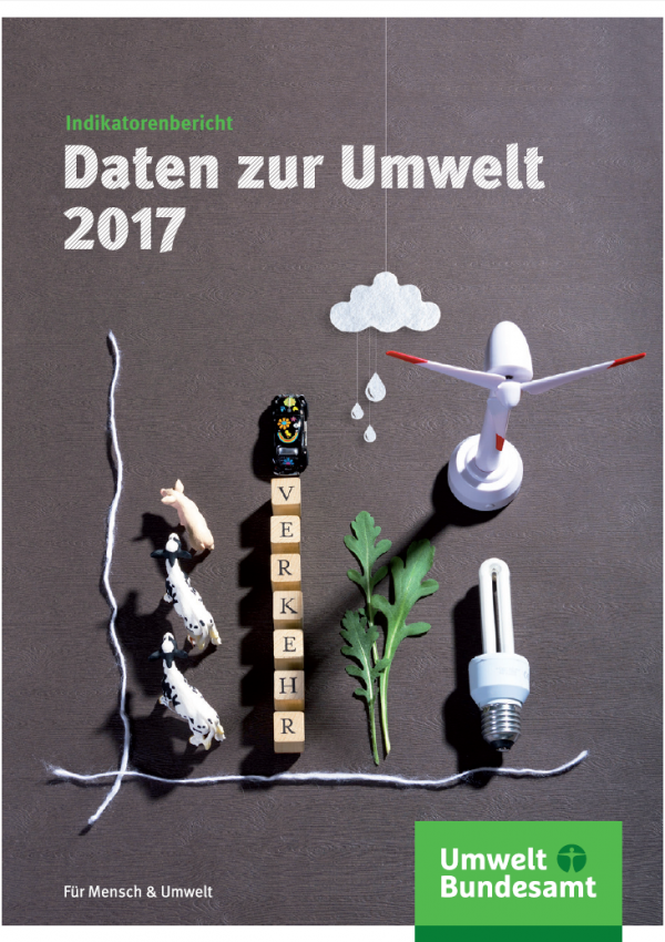 Cover der Broschüre „Daten zur Umwelt 2017 Indikatorenbericht“ des Umweltbundesamtes