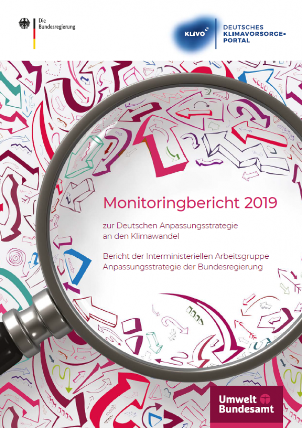 Broschüren-Titelseite "Monitoringbericht 2019"