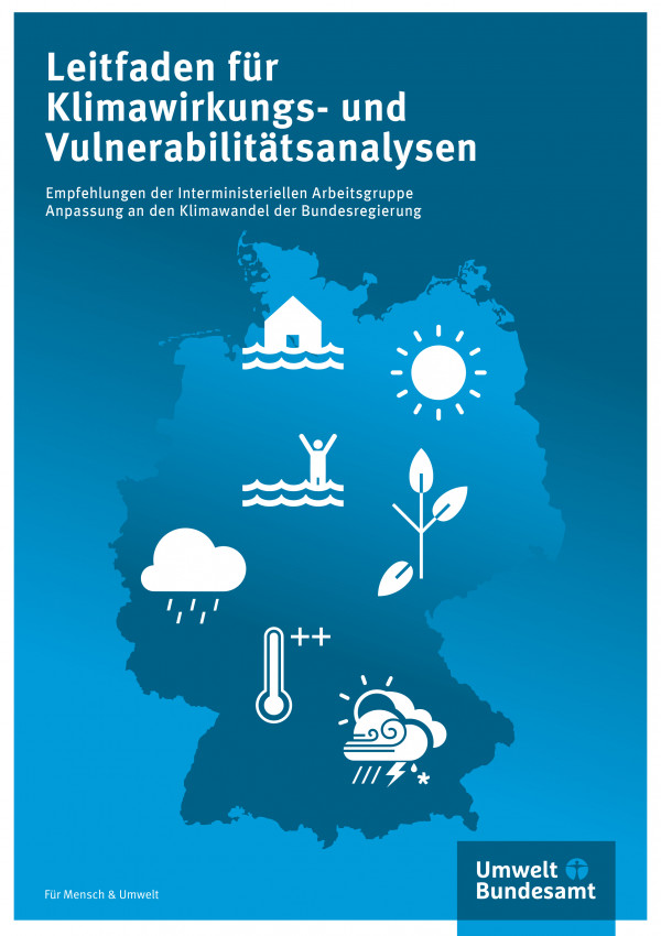 Grafische Darstellung einer Deutschlandkarte mit verschiedenen, weißen Icons darauf