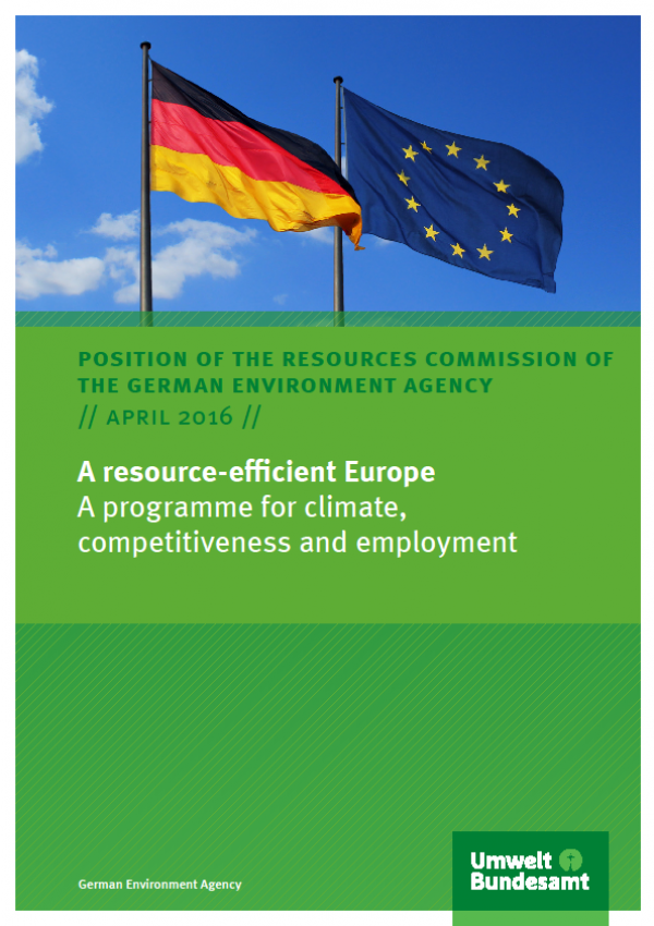 Cover A resource-efficient Europe