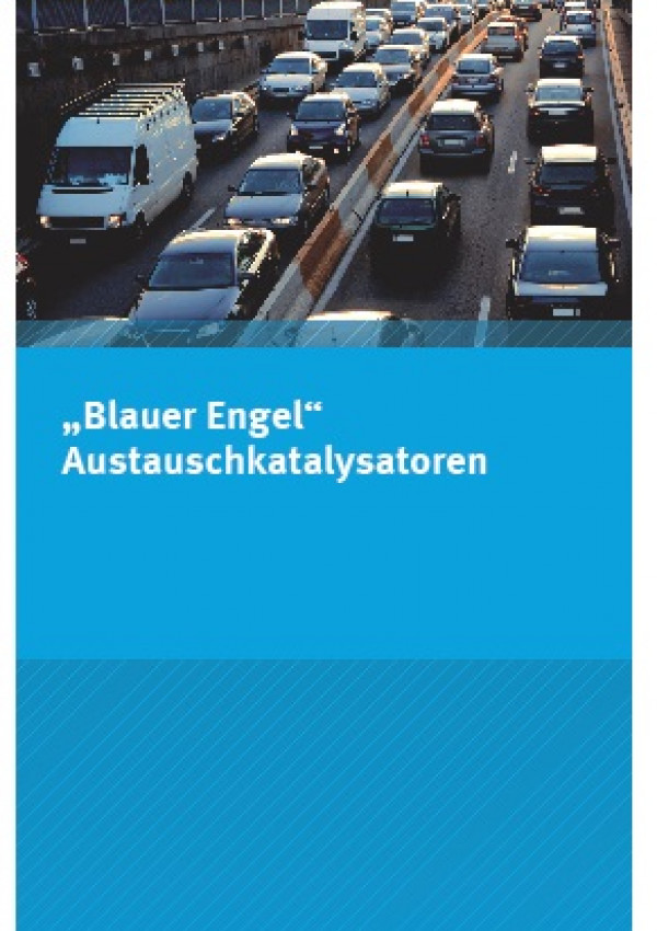 Cover Flyer "Blauer Engel" Austauschkatalysatoren