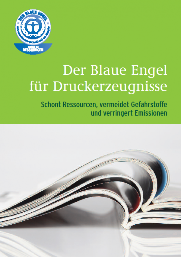 Cover Der Blaue Engel für Druckerzeugnisse
