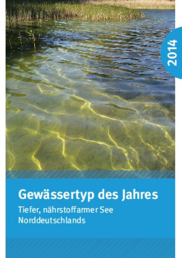 Cover Flyer Gewässertyp des Jahres 2014
