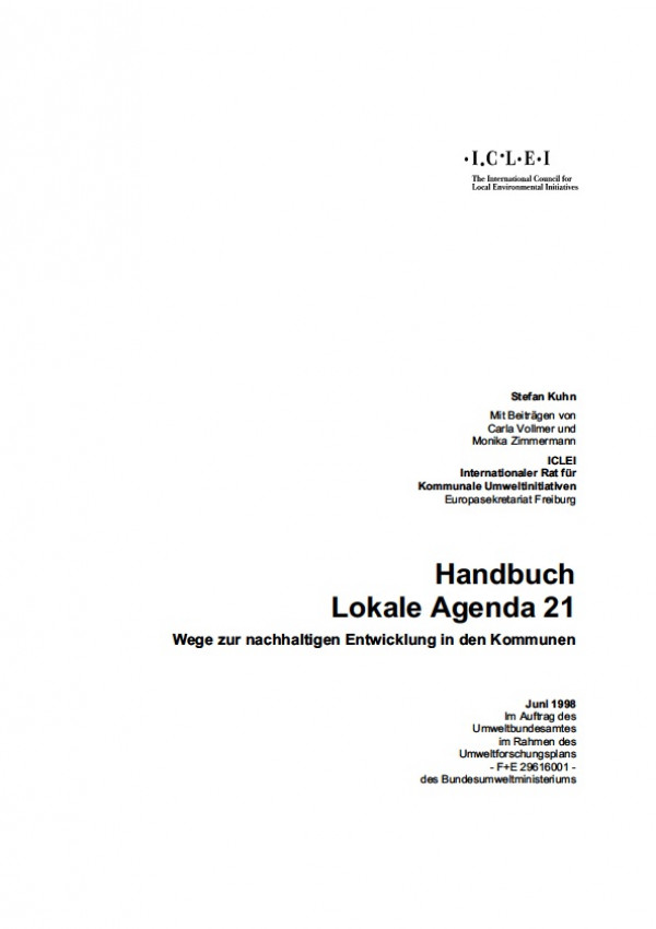 Cover Handbuch Lokale Agenda 21