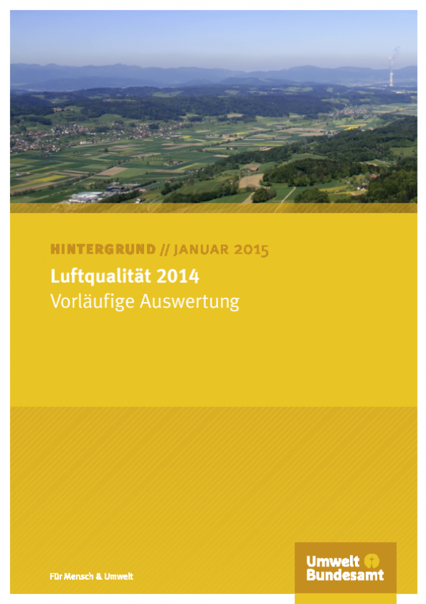 Cover Luftqualität 2014