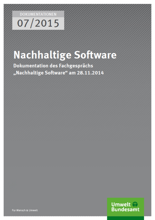 Cover Nachhaltige Software