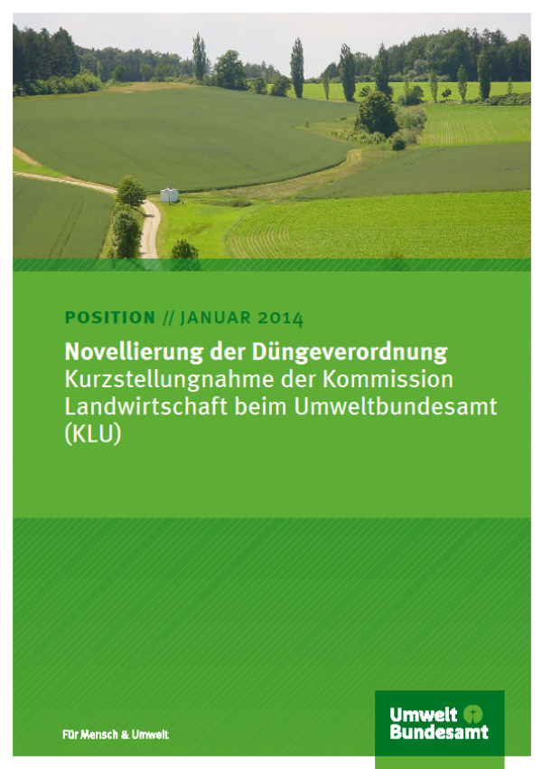 Cover Novellierung der Düngeverordnung