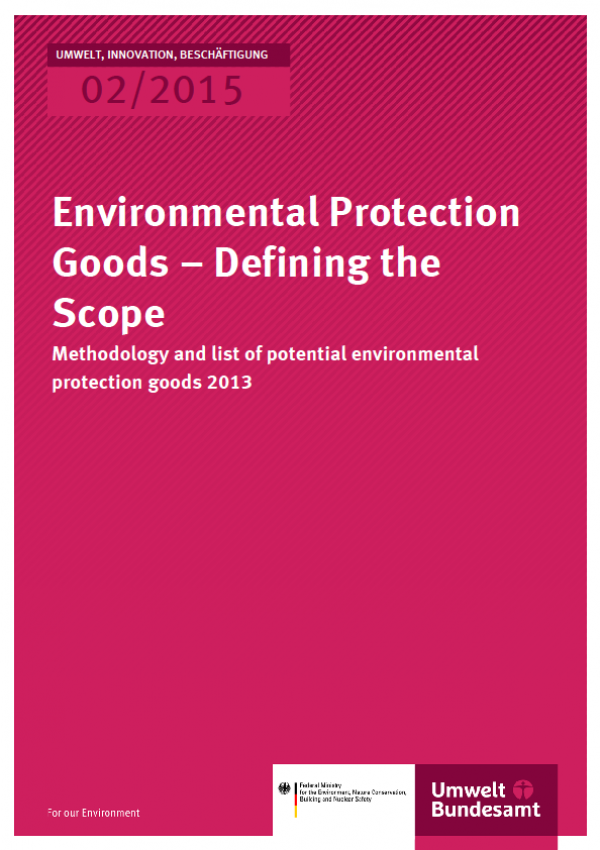 Cover UIB 02/2015 Environmental Protection Goods – Defining the Scope