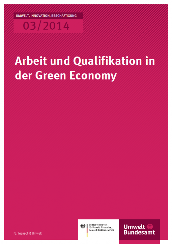 Cover UIB 03/2014 Arbeit und Qualifikation in der Green Economy