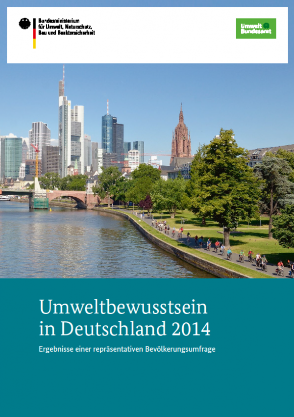 Cover Umweltbewusstsein in Deutschland 2014