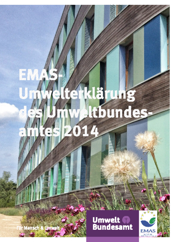 Cover EMAS- Umwelterklärung 2014