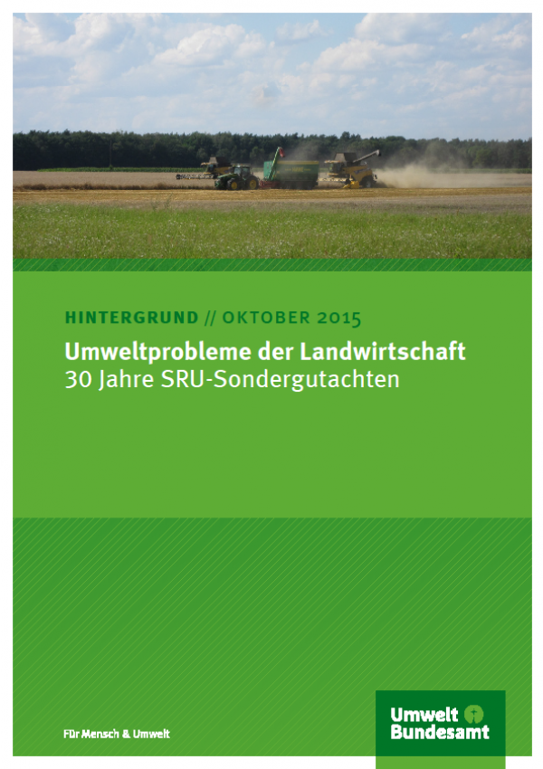 Cover Umweltprobleme der Landwirtschaft