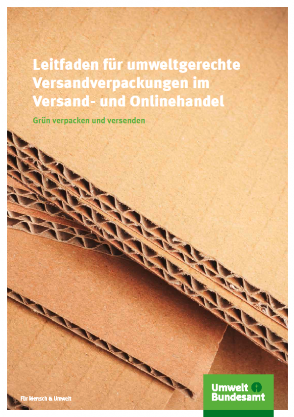 Cover Leitfaden für umweltgerechte Versandverpackungen