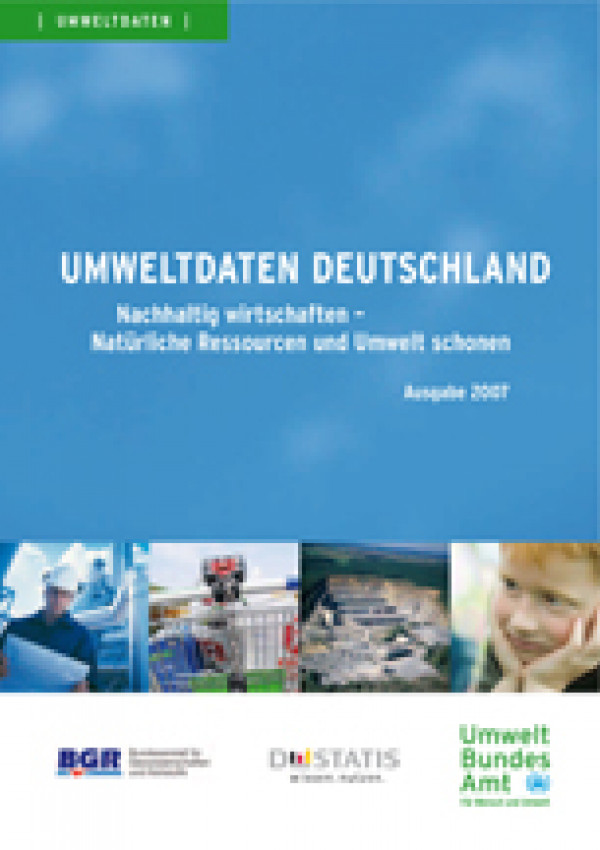 Coverbild der UBA-Broschüre "Umweltdaten Deutschland 2007"