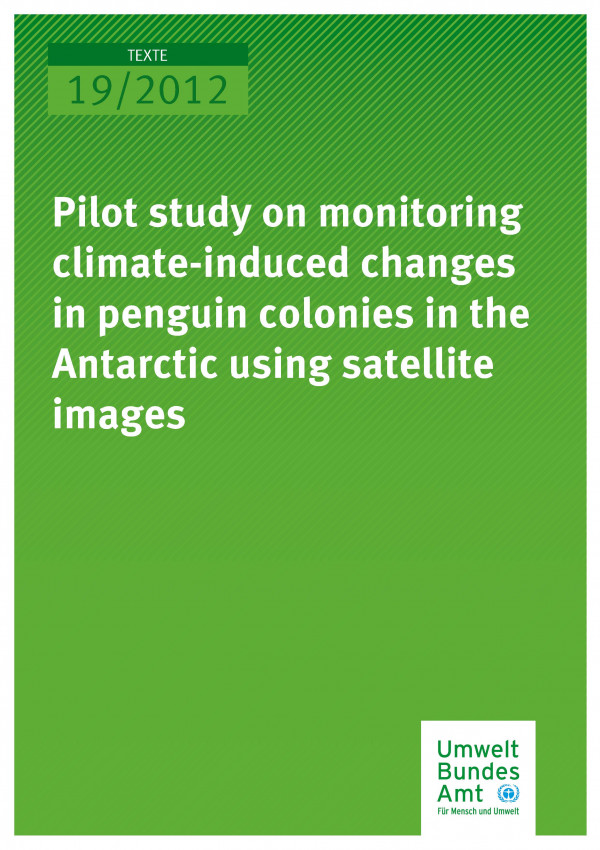Publikation:Pilot study on monitoring climate-induced changes in penguin colonies in the Antarctic using satellite images