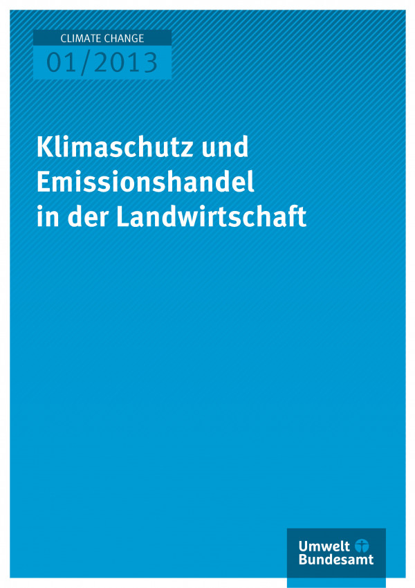 Publikation:Klimaschutz und Emissionshandel in der Landwirtschaft