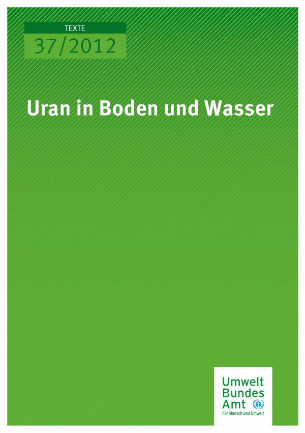 Publikation:Uran in Boden und Wasser
