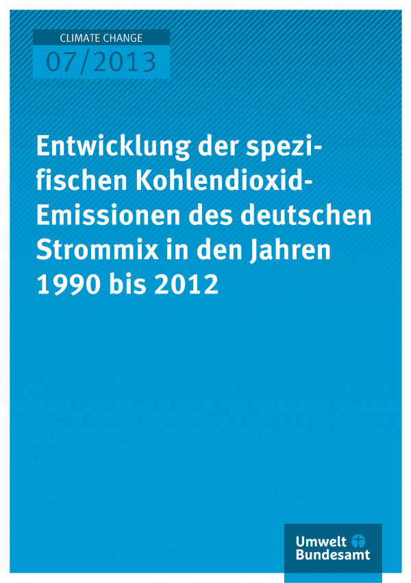 Cover der Publikation Climate Change 7/2013