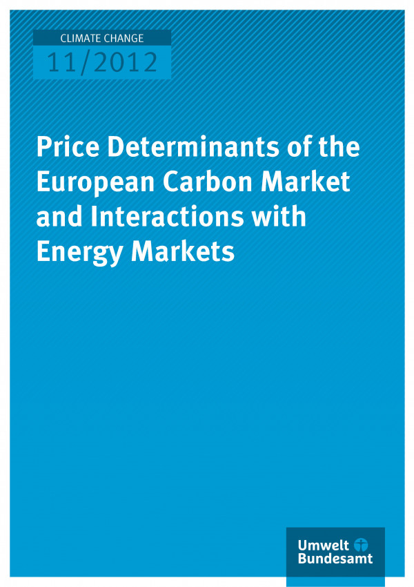 Publikation:Price Determinants of the European Carbon Market and Interactions with Energy Markets