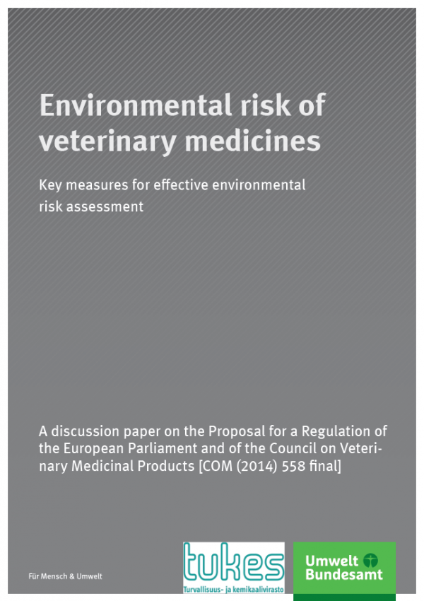 Cover Environmental risk of veterinary medicines