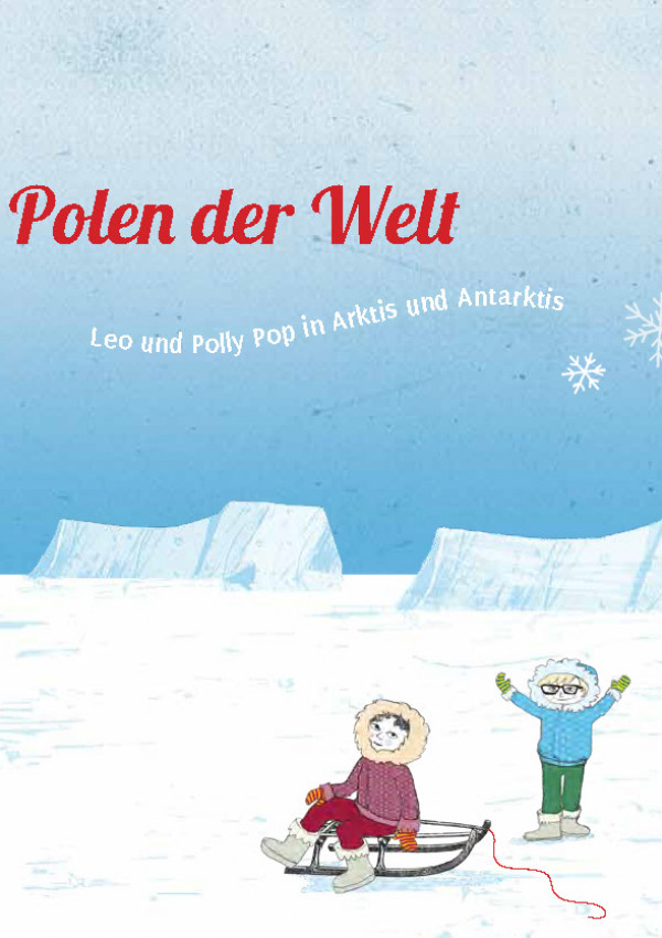 gezeichnetes Titelbild, zwei Kinder in einer Eislandschaft