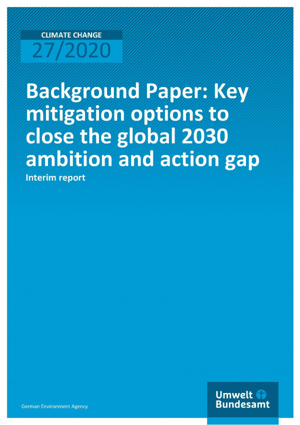 Cover_CC_27-2020_Key mitigation optil 2030 ambition and action gap