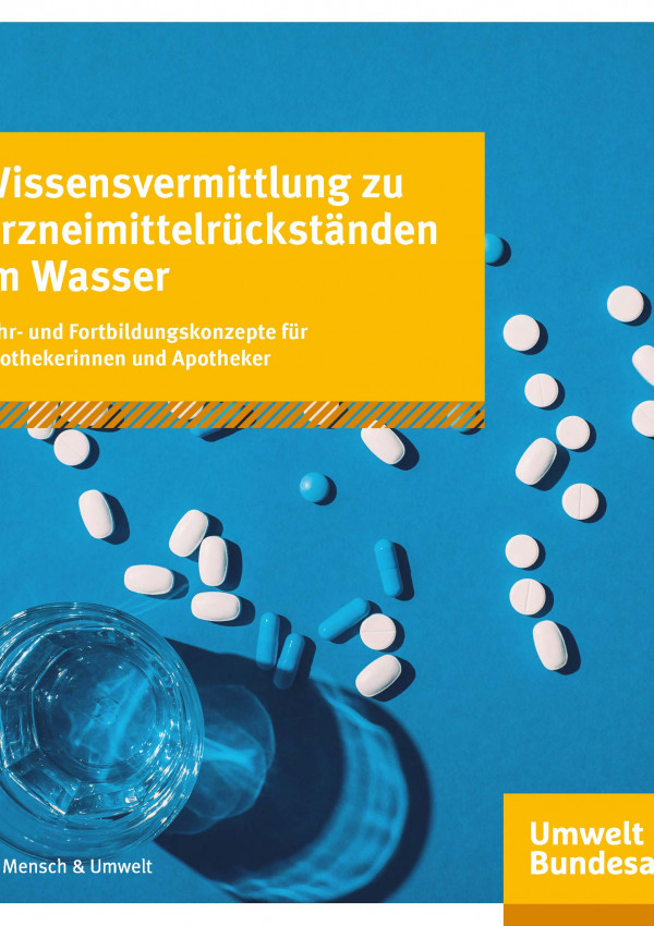 Cover_Handbuch_Wissensvermittlung zu Arzneimittelrückständen im Wasser