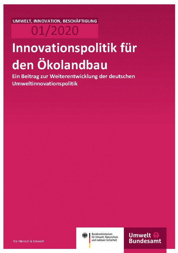 Cover_Innovationspolitik für den Ökolandbau