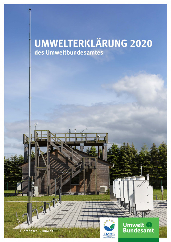 Cover des Berichtes Umwelterklärung 2020 des Umweltbundesamtes