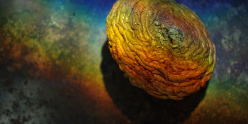 Kunstwerk Bild mit Apfel