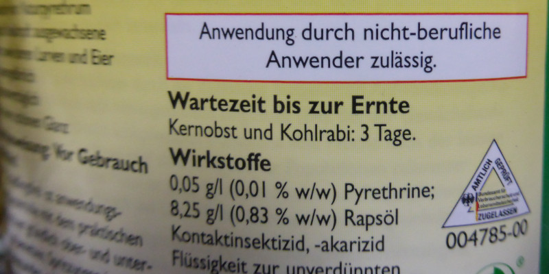Kennzeichnung „Eignung für nicht berufliche Anwender“ auf einer Verpackung
