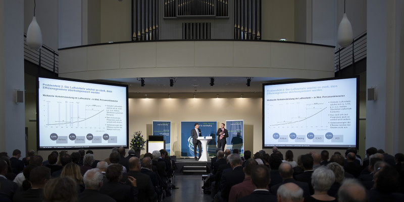Strategie des UBA von Dr. Landgrebe und Herr Schmied  für umweltschonenden Luftverkehr 2050