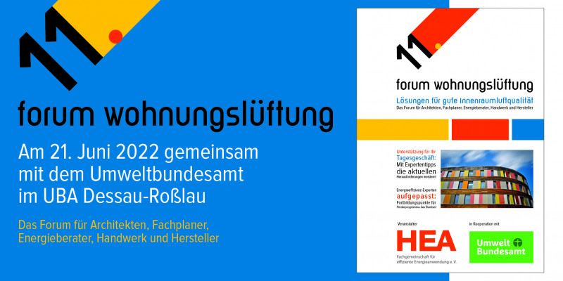 Das 11. Forum Wohnungslüftung – für Architekten, Fachplaner, Energieberater, Handwerk und Hersteller