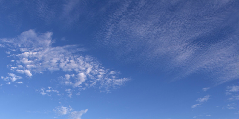 Blue sky with light clouds