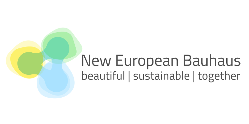 Das Bild zeigt das Logo der EU-Initiative "NEB - New European Bauhaus".