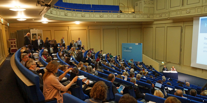 participants of the conference in a lecture hall