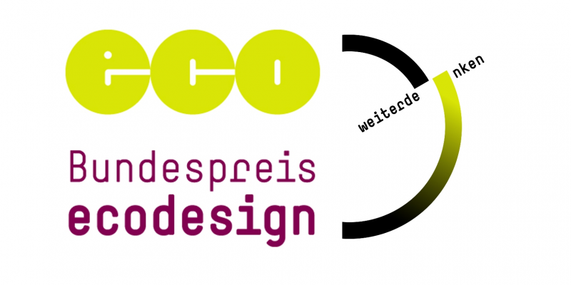 Logo: eco Bundespreis ecodesign weiterdenken