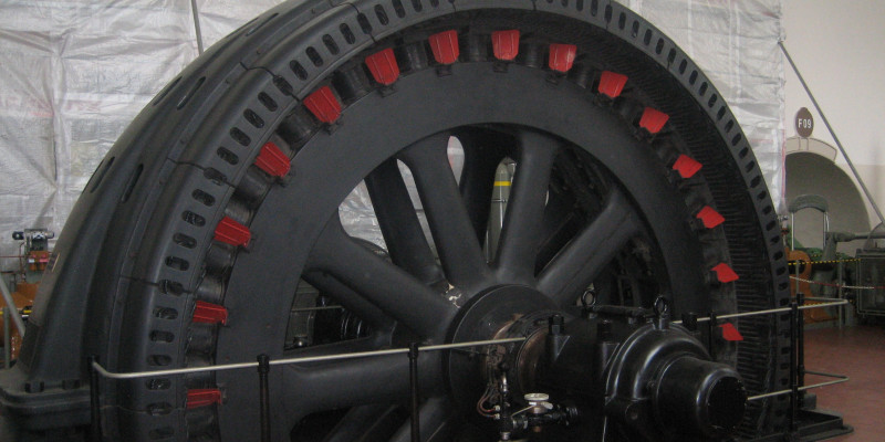 Stromgenerator eines Wasserkraftwerks