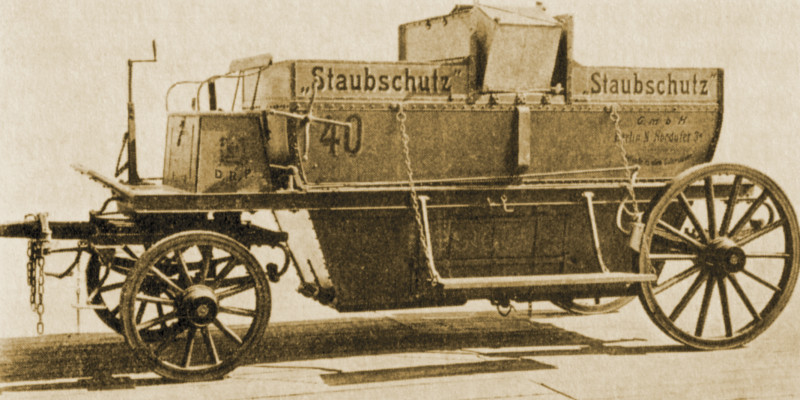 Abfuhrwagen mit Ladung