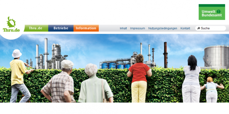 Startseite der Website Thru.de