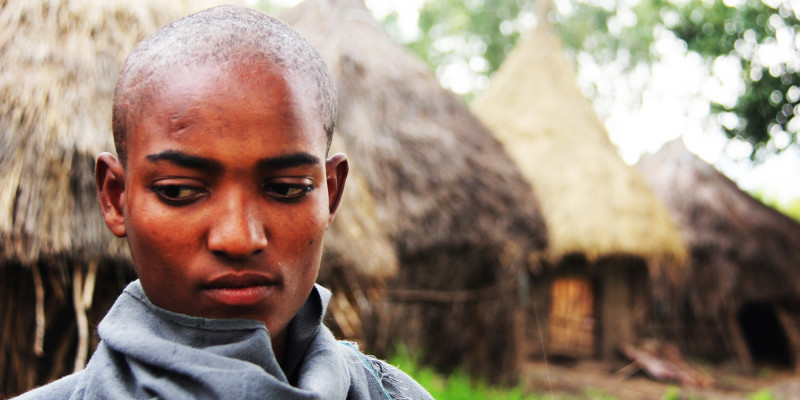 Junger Christ in Äthiopien