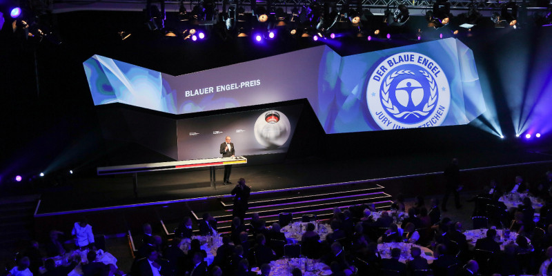 Bühne bei der Preisverleihung Blauer Engel-Preis 2012