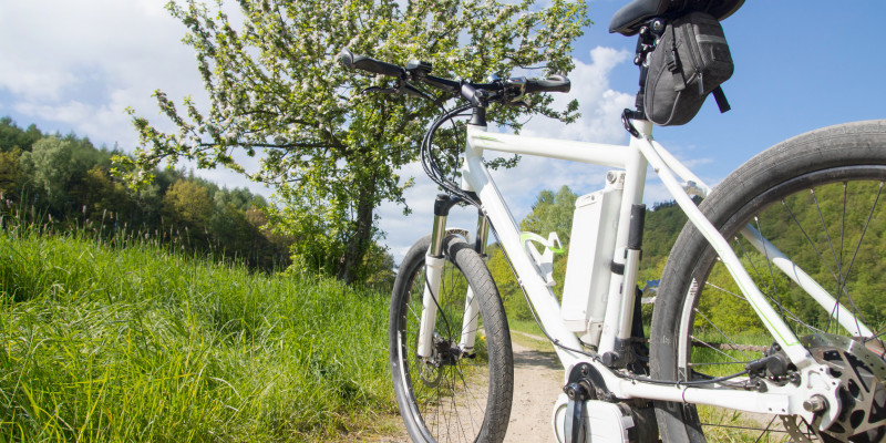 Elektrofahrrad in der Natur