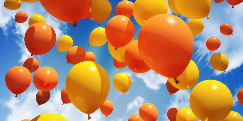 yellow and orange balloons