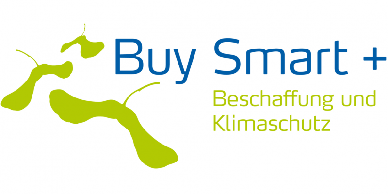 Logo des Projektes Buy smart+ Beschaffung und Klimaschutz
