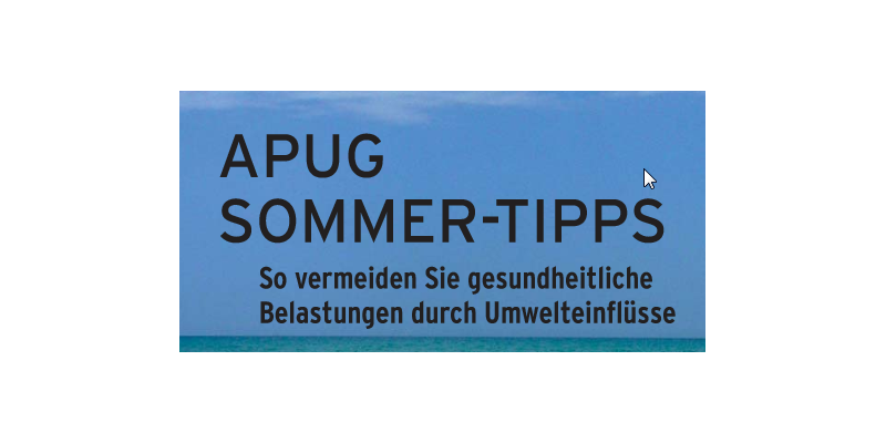 APUG Sommer-Tipps