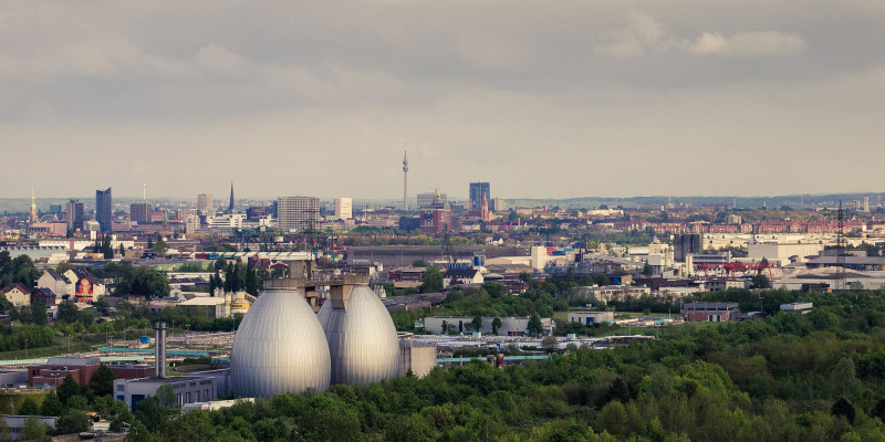 Luftbild der Stadt Dortmund