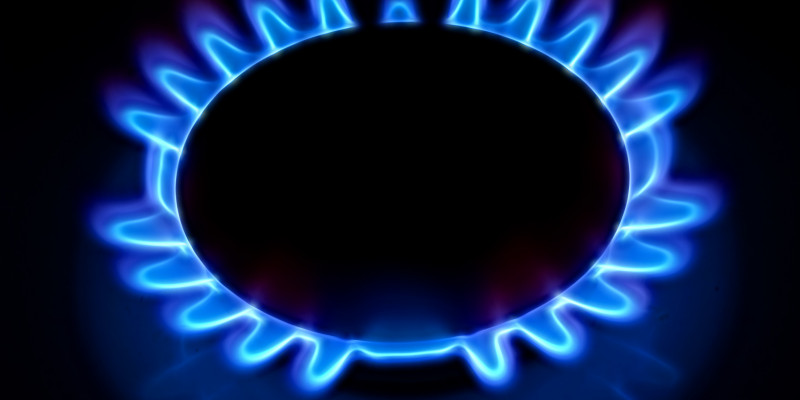 Eine Gasflamme